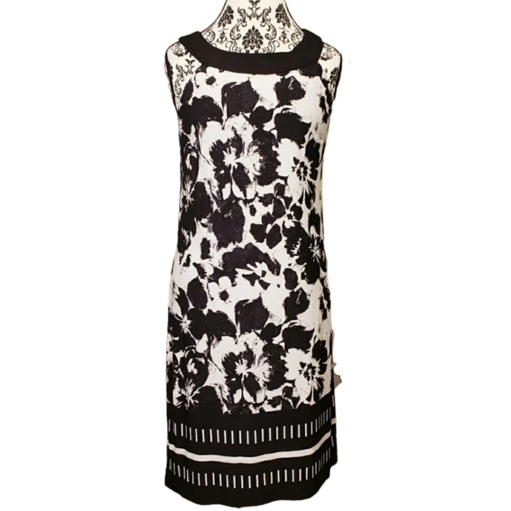 Thalia Sodi Sleeveless Floral Print Cute Dress Spring Women's Size Medium‎